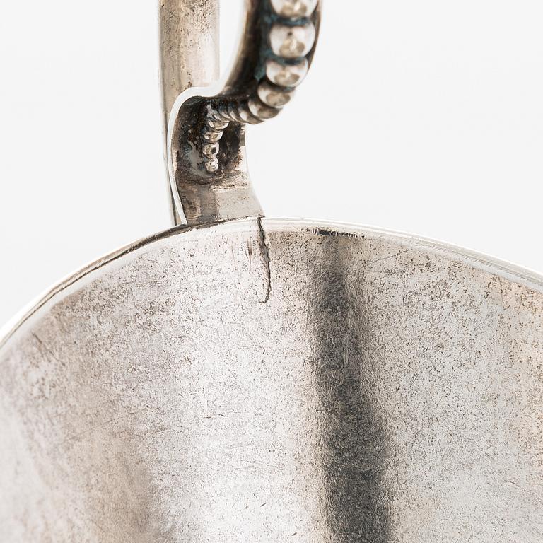 Petter Törnqvist, sockerskål, silver, Tavastehus 1789. Gustaviansk.