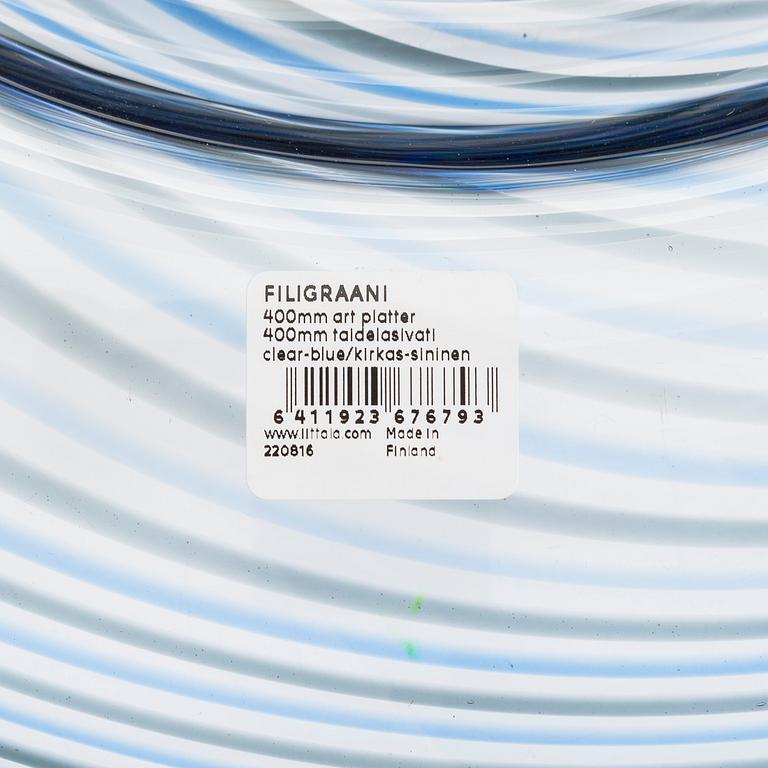 Inga Sempé, fat, konstglas "Filigraani"-serien, signerad INGA SEMPÉ IITTALA.