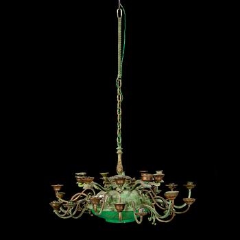 LARS STOCKS, chandelier / sculpture, signed and dated 1979 on label.