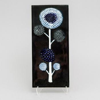 A stoneware wall plaque by SYLVIA LEUCHOVIUS for Rörstrands ateljé, second half of the 20th century.