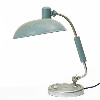 Christian Dell, a functionalist table lamp, model 6632, Kaiser Idell, 1930s.