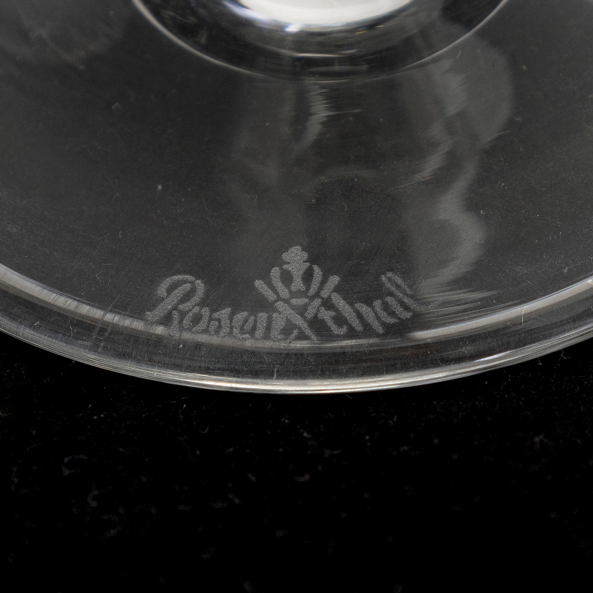 Richard Latham & Björn Wiinblad, glasservis, 40 delar, "Lotus", Rosenthal.
