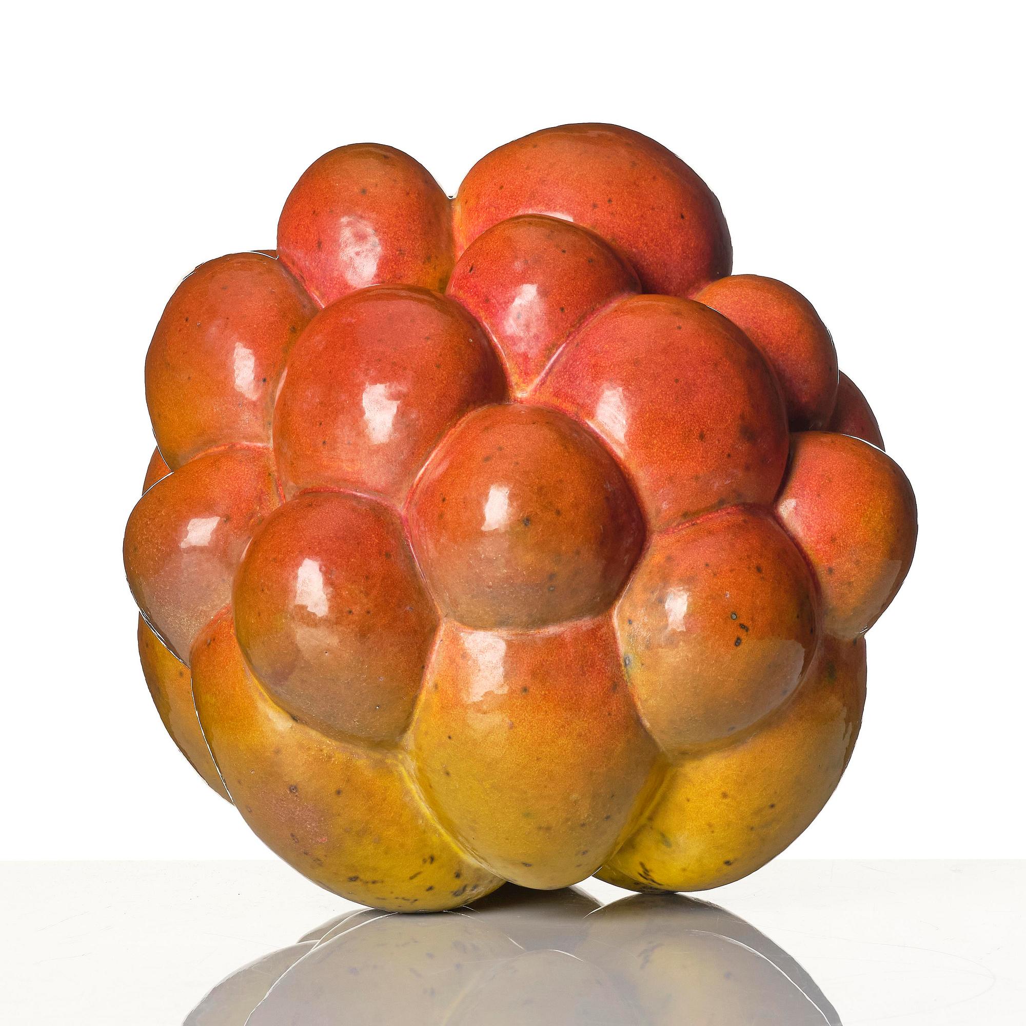 Hans Hedberg, a faience sculpture of a cloudberry, Biot, France.