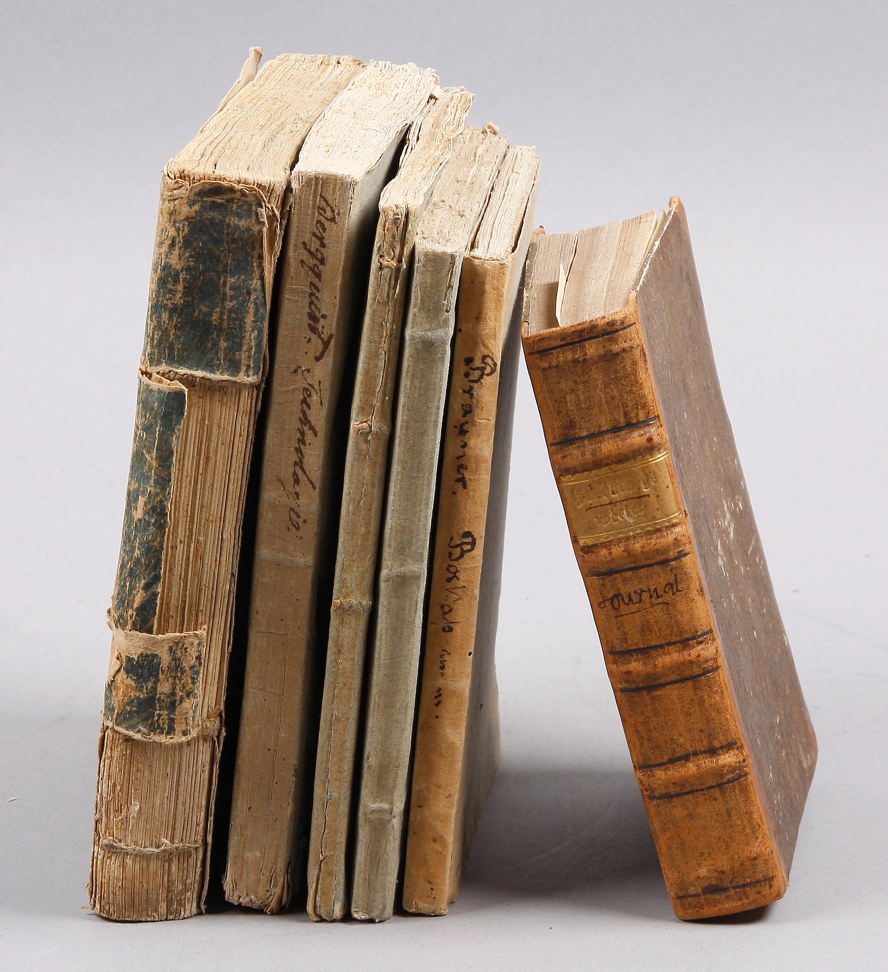 BÖCKER, 6 st, om lanthushållning, bla "Tankar wid skötseln och nyttan af boskap och fjäderfä..." av Jan Brauner, Stockholm 1756.