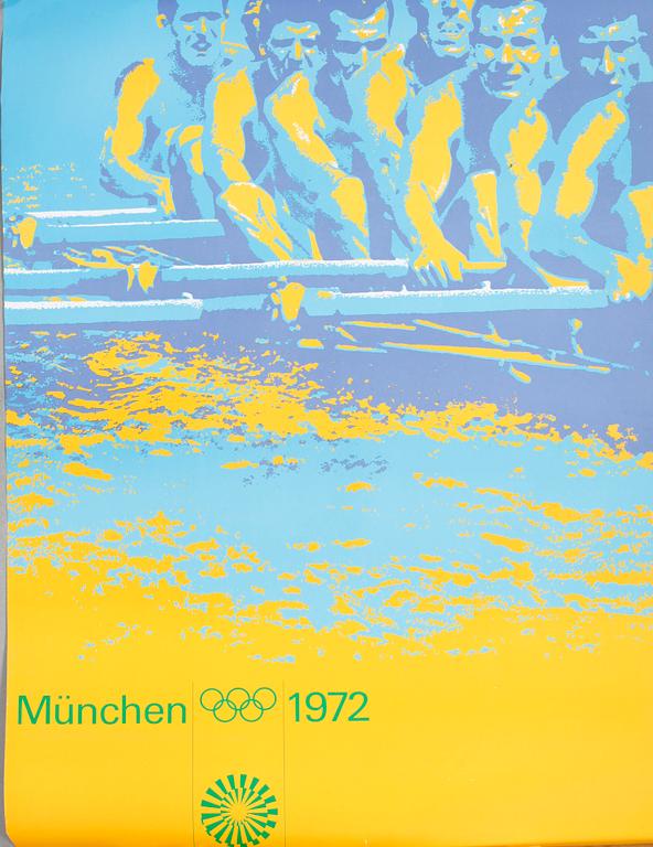 Six posters from the Olympics in Munchen, 1972.