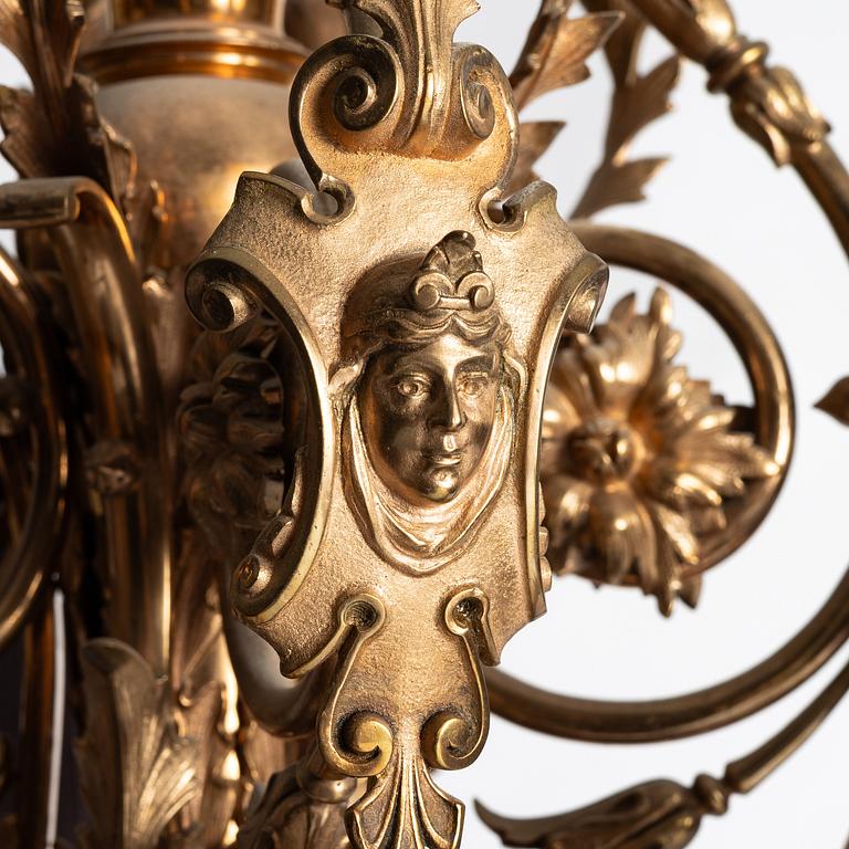 Chandelier, Oscarian, Otto Meyer & Co., circa 1900.