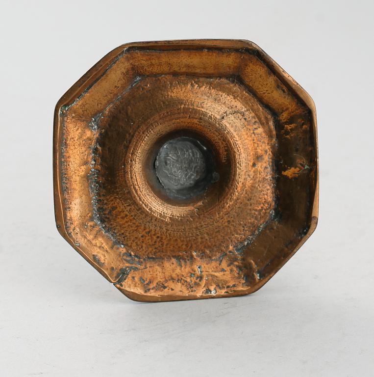 LJUSSTAKE, mässing, 1700-tal.