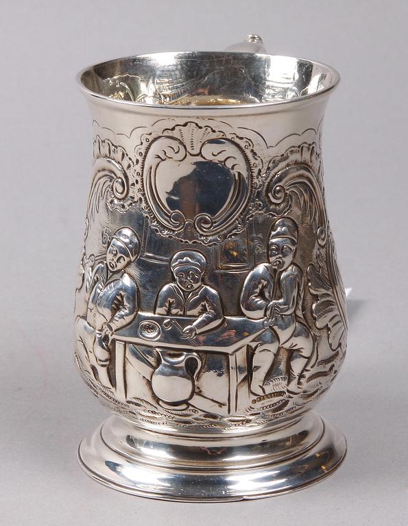 MUGG, silver, rokoko/rokokostil, William Cripps, London, 1762.