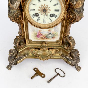 A Neo Renaissance table clock around 1900.