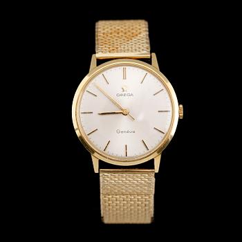 ARMBANDSUR, 14 k guld, Omega, Geneve.