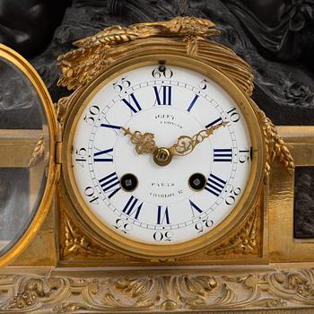 A French mantle clock, mid19th century.