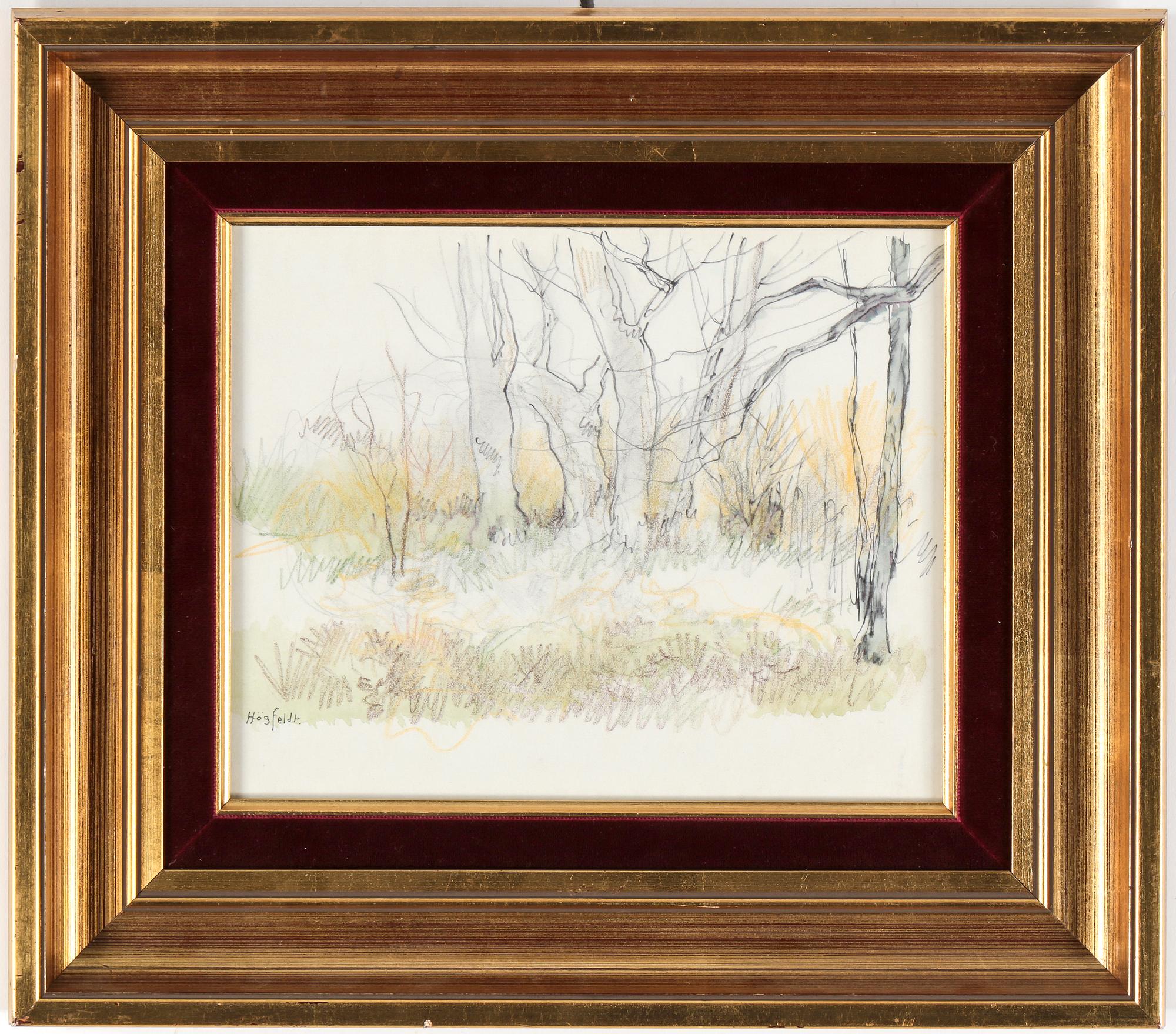 ROBERT HÖGFELDT, Blandteknik, signerad.