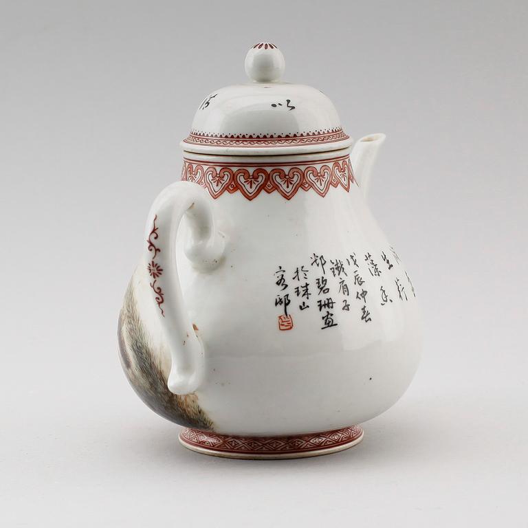 TEKANNA, porslin, Kina, 1900-tal.
