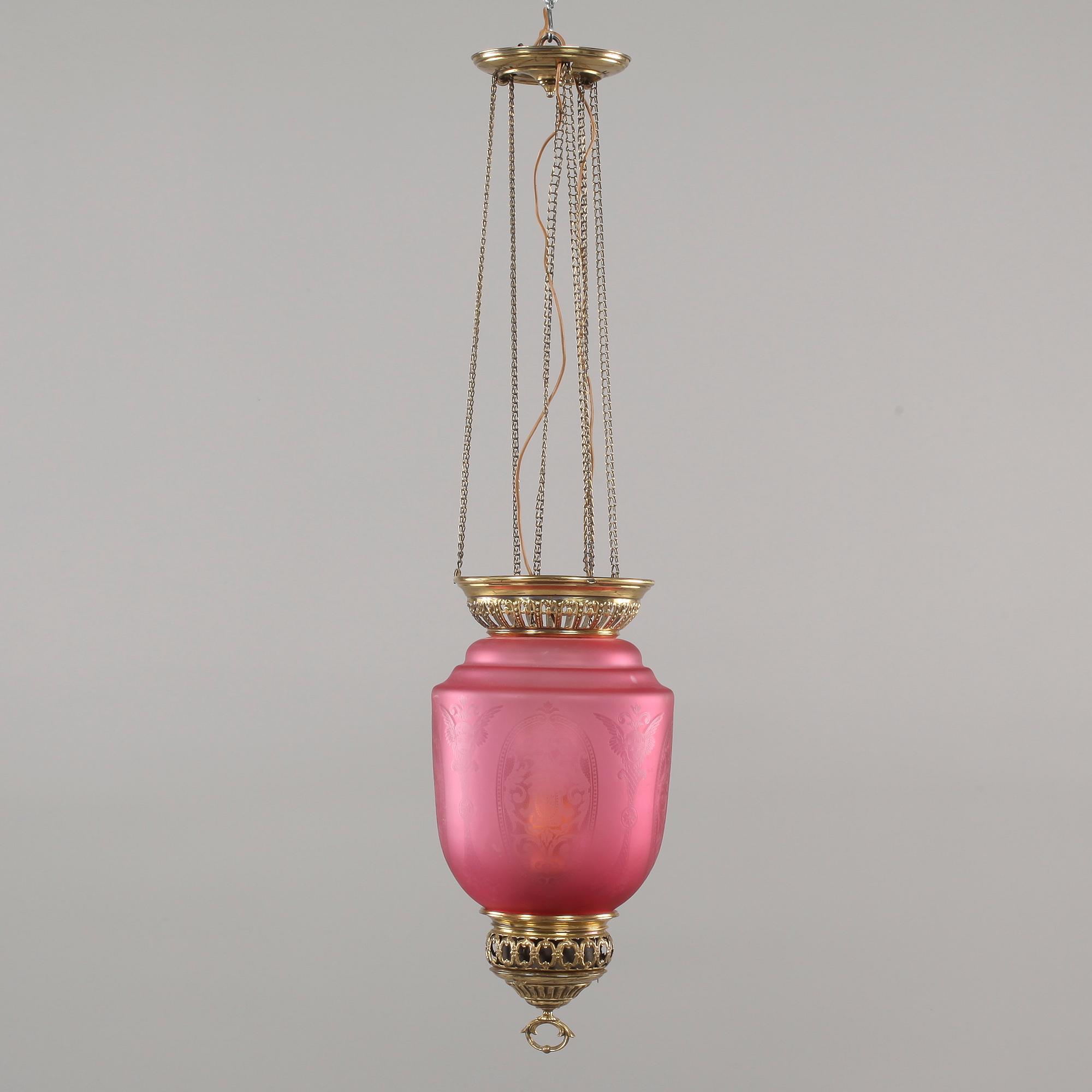 MÅNSKENSAMPEL, omkring sekelskiftet 1900, höjd 95 cm.