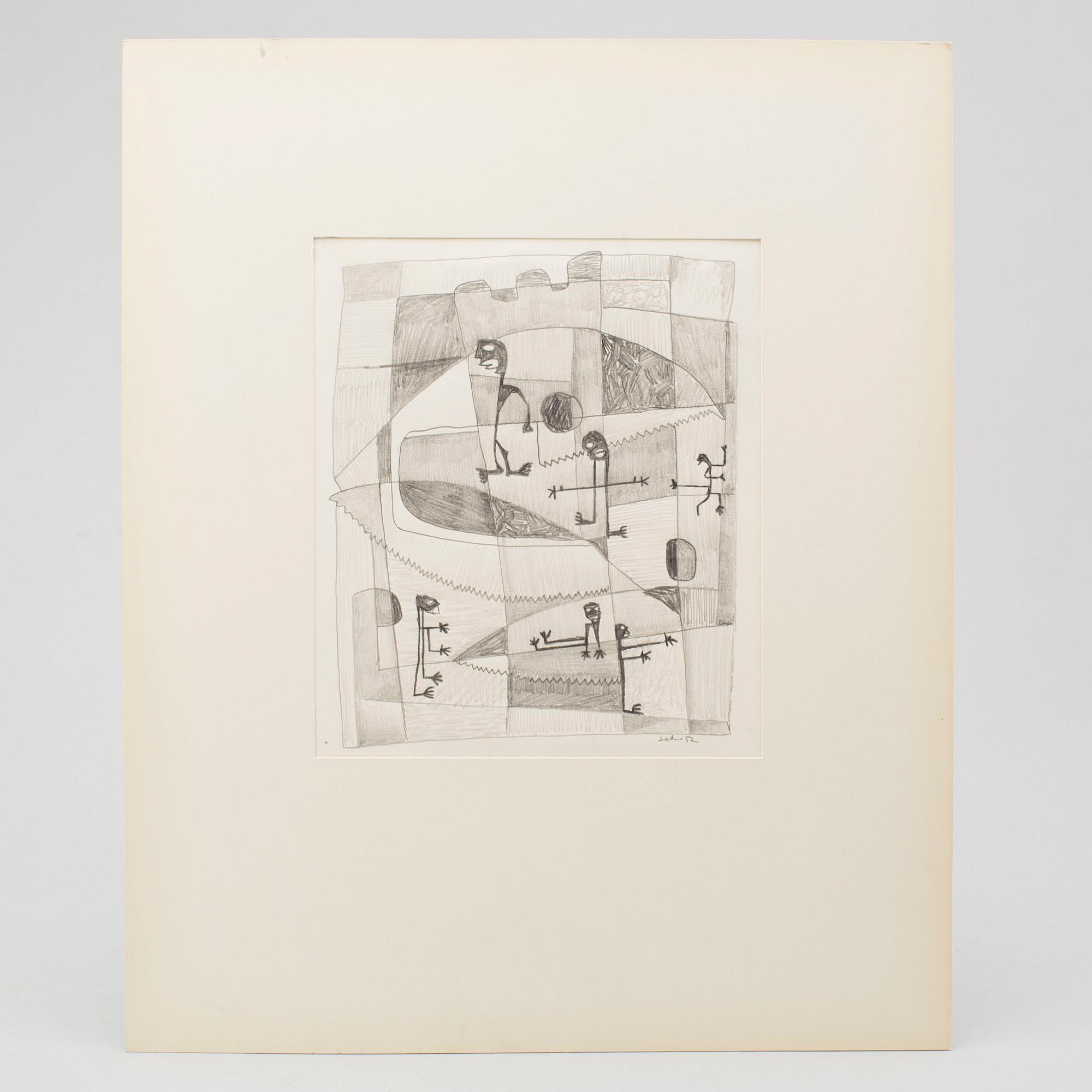 LARS ENGLUND, Pencil, signed and dated -52.