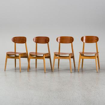 SVEN-ERIK FRYKLUND, stolar, 4 st, "Eva", Hagafors Stolfabrik AB, Nässjö, omkring ca 1960.