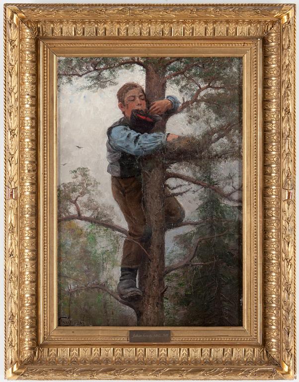 JOHAN TIRÉN, uppfordrad duk, signerad och otydligt daterad.