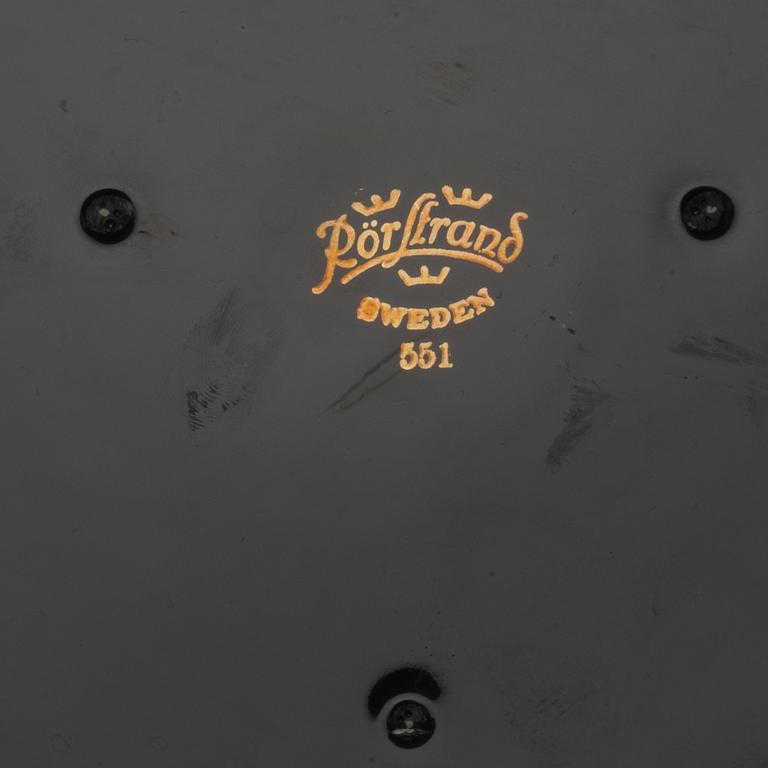 SOPPSKÅLAR med LOCK samt ASSIETTER, 23 delar, flintgods, Rörstrand. 1900-tal.