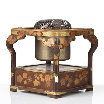 A Japanese heater/teaburi, Meiji period (1868-1912).