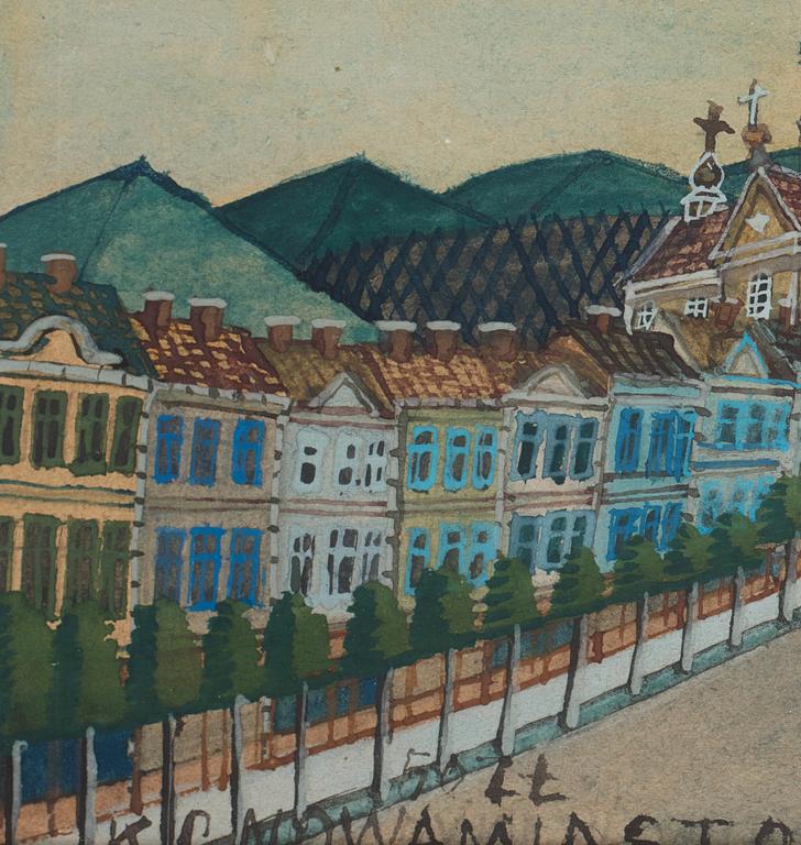 Nikifor Krynicki, Stadsbild.