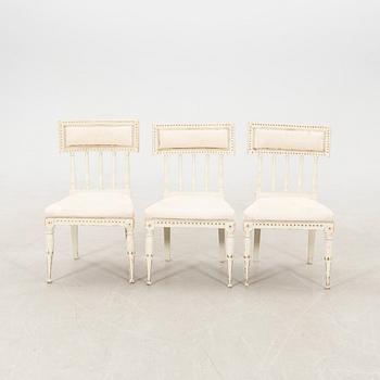 Chairs 3 Gustavian Stockholm works circa 1800.