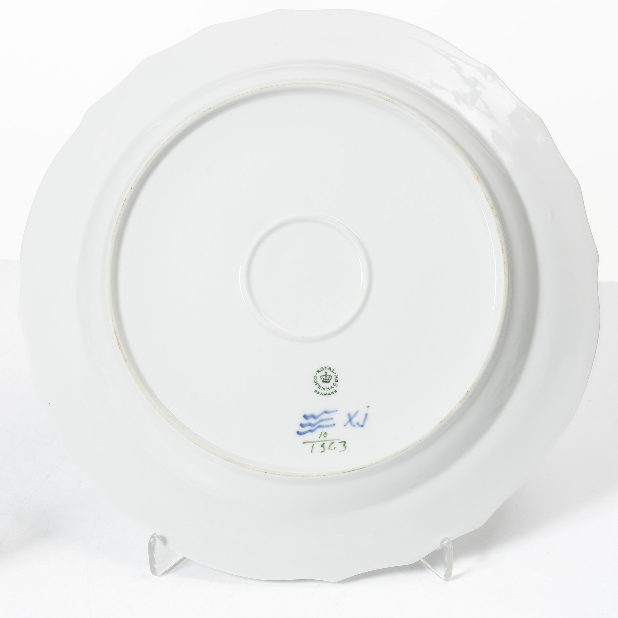 Royal Copenhagen, A 32-piece porcelain "Blue Flower" coffee service, Royal Copenhagen, Denmark.