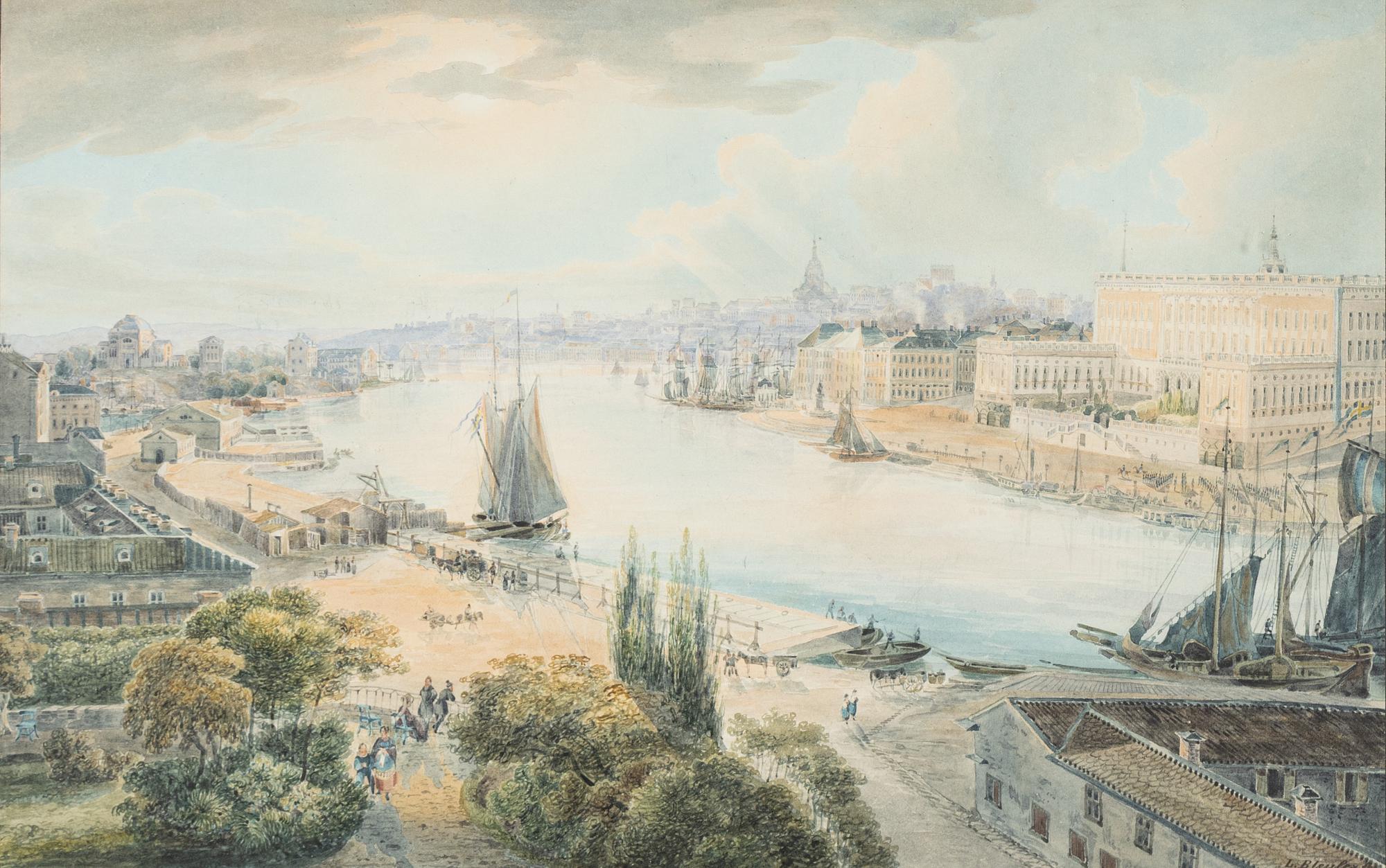 Louis Bleuler, efter, kolorerad llitograferad av Isidore Laurent Deroy (1797-1886).