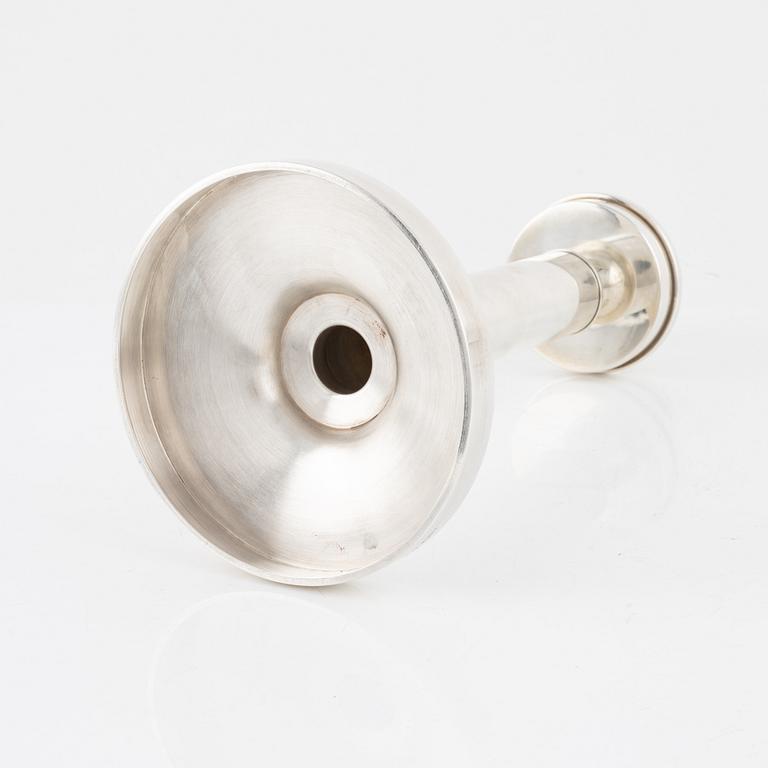 Ljusstake, silver, MGAB, Uppsala, 1969.