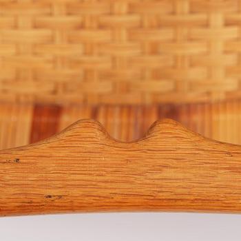 Hans J. Wegner, a foldable easy chair model 512, Johannes Hansen, Copenhagen, 1950s-60s.