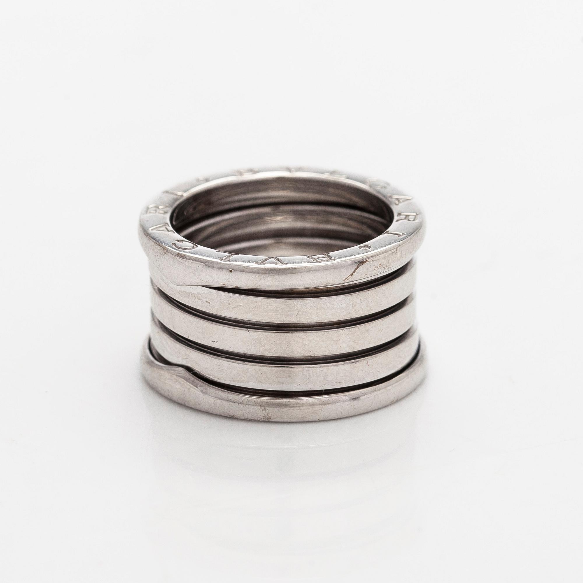 Bulgari, ring, "B.zero1", 18K vitguld.