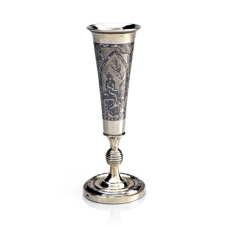 A Russian parcel-gilt silver Champagne Cup, unknown master, Moscow 1834.