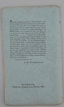 JOHAN WILHELM PALMSTRUCH, "Svensk Botanik, vol I-V. 1803-1805.