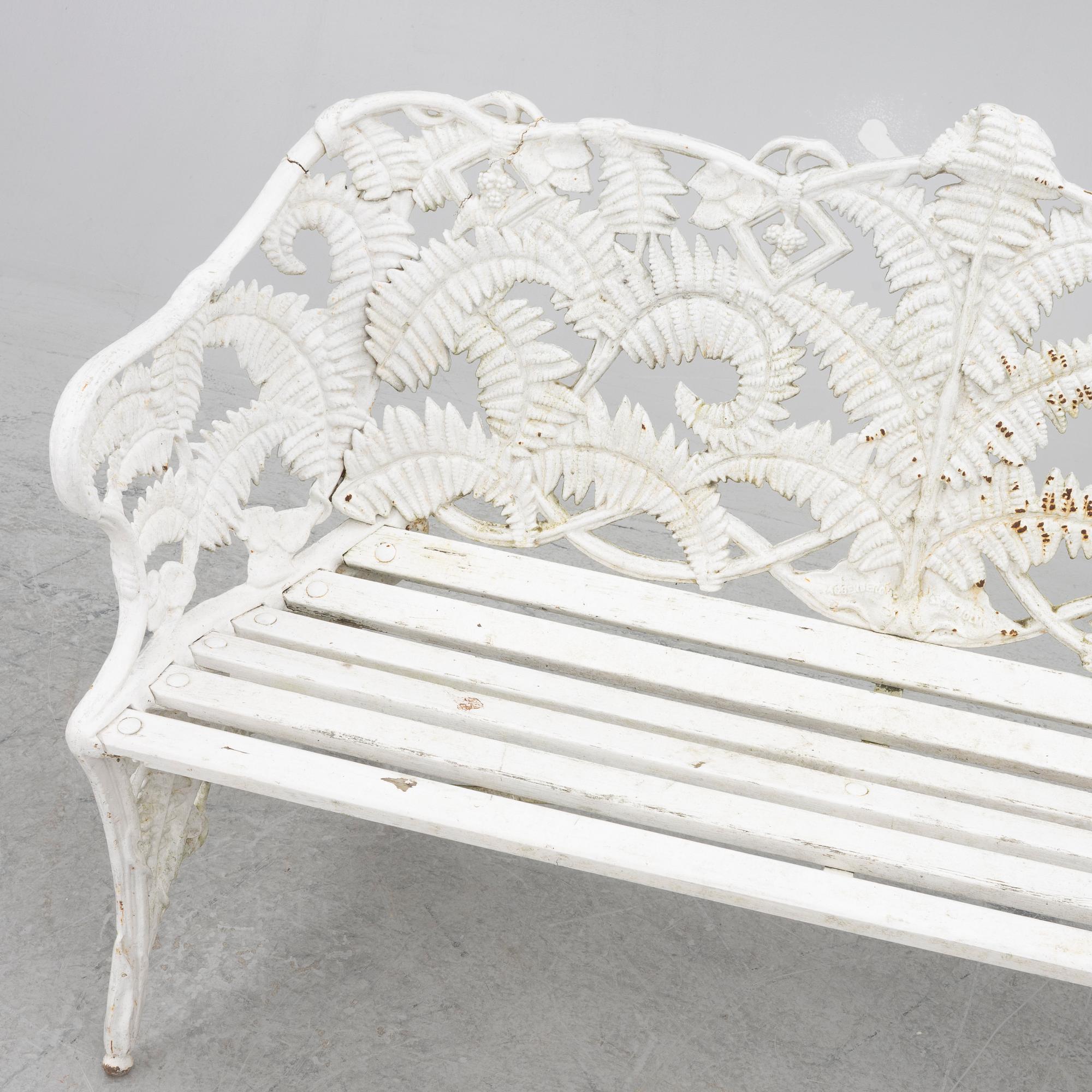 A garden bench, Aggenberg, Stockholm, Sweden, first half of the 20th century.