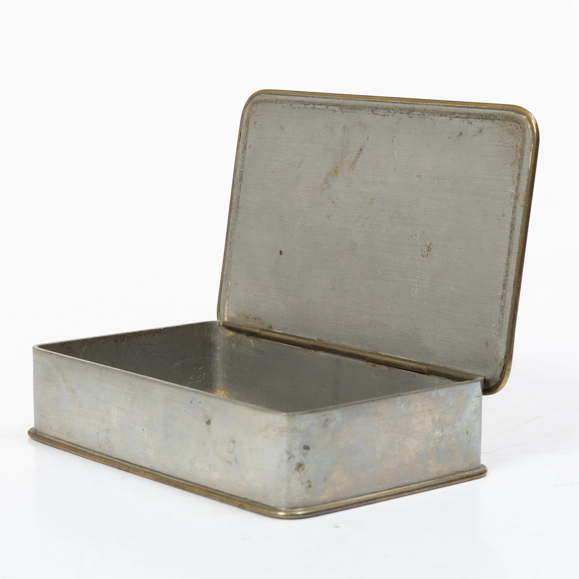 Estrid Ericson, askar, ett par, tenn, modell A1022 samt 364, Firma Svenskt Tenn, Stockholm 1949.