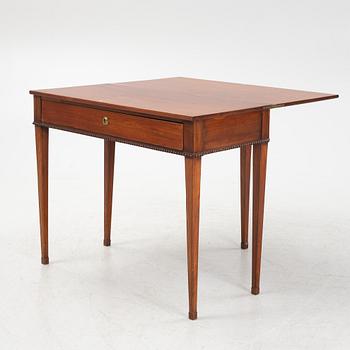 A late Gustavian mahogany card table.