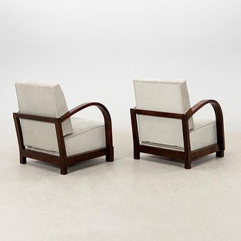 Armchairs, a pair of Art Deco from the first half of the 20th century.