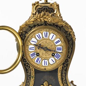 A rococo-style bracket clock, France, late 19th century.