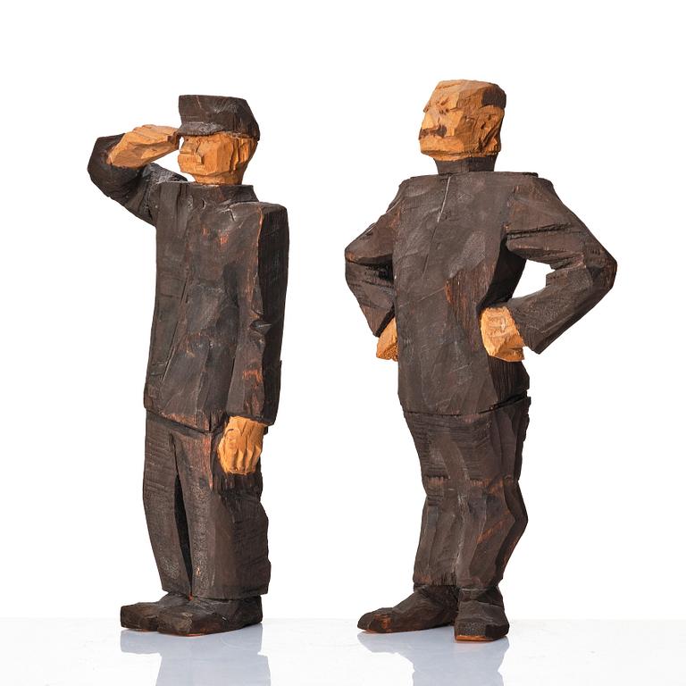 Axel Petersson Döderhultarn, "Beväringsmönstring" (The Enrollment Act), 6 pieces.