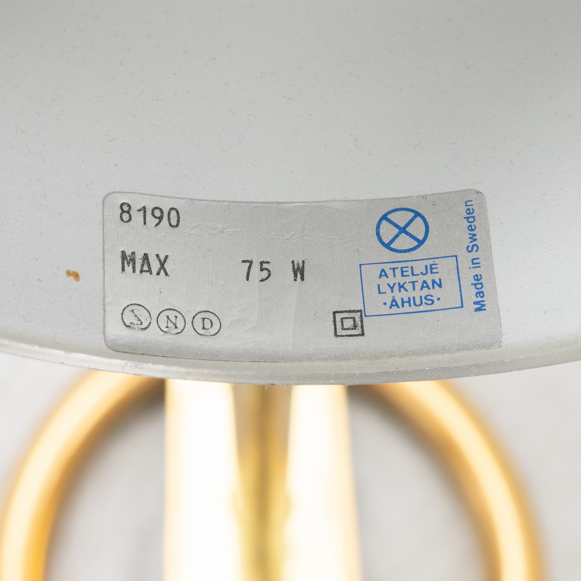 Anders Pehrson, Floor lamp and table lamp, “Bumling”, Ateljé Lyktan, Åhus.