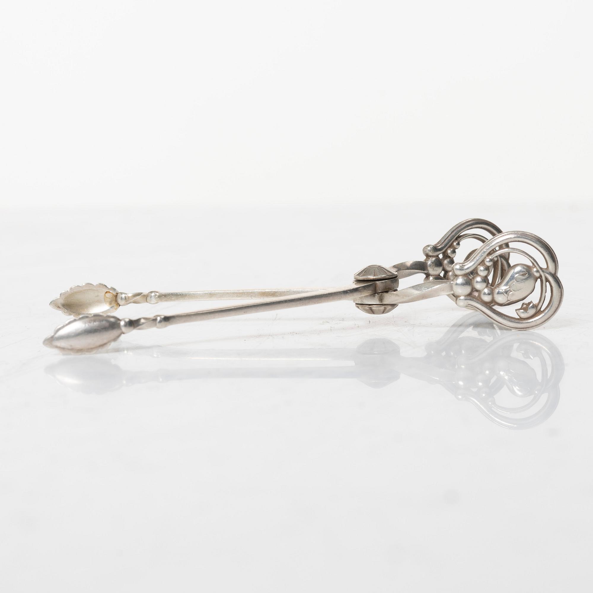 Georg Jensen, sockertång, "Magnolia", sterlingsilver, Danmark.