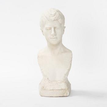 Gunnar Utsond, sculpture, marble, signed and dated Paris 6/3 1898.