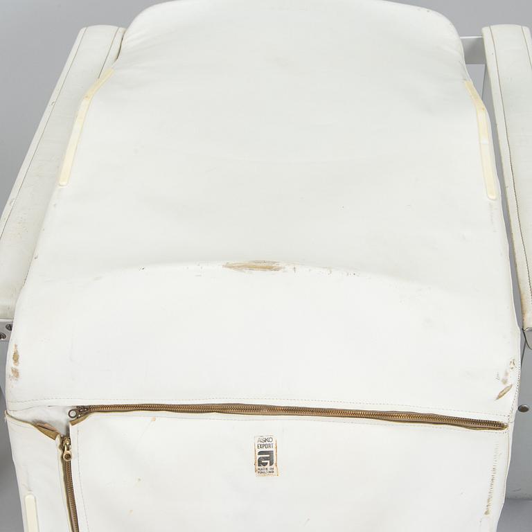 Ilmari Lappalainen, a "Pulkka" easy chair and ottoman for Asko, designed year 1968.