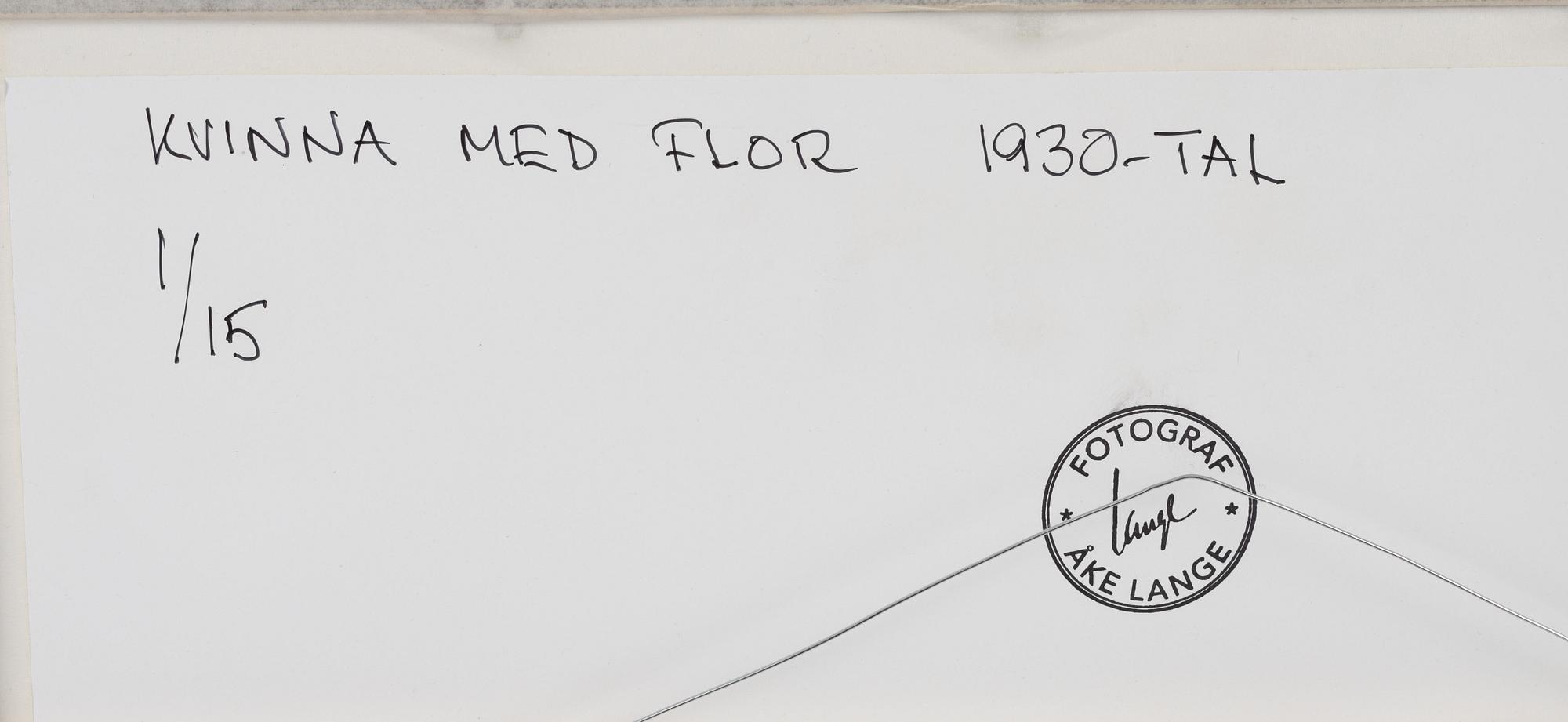 Åke Lange, "Kvinna med flor".