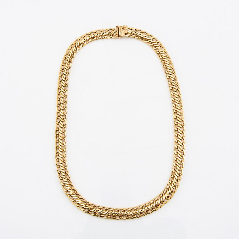 Necklace fantasy link 18K gold.