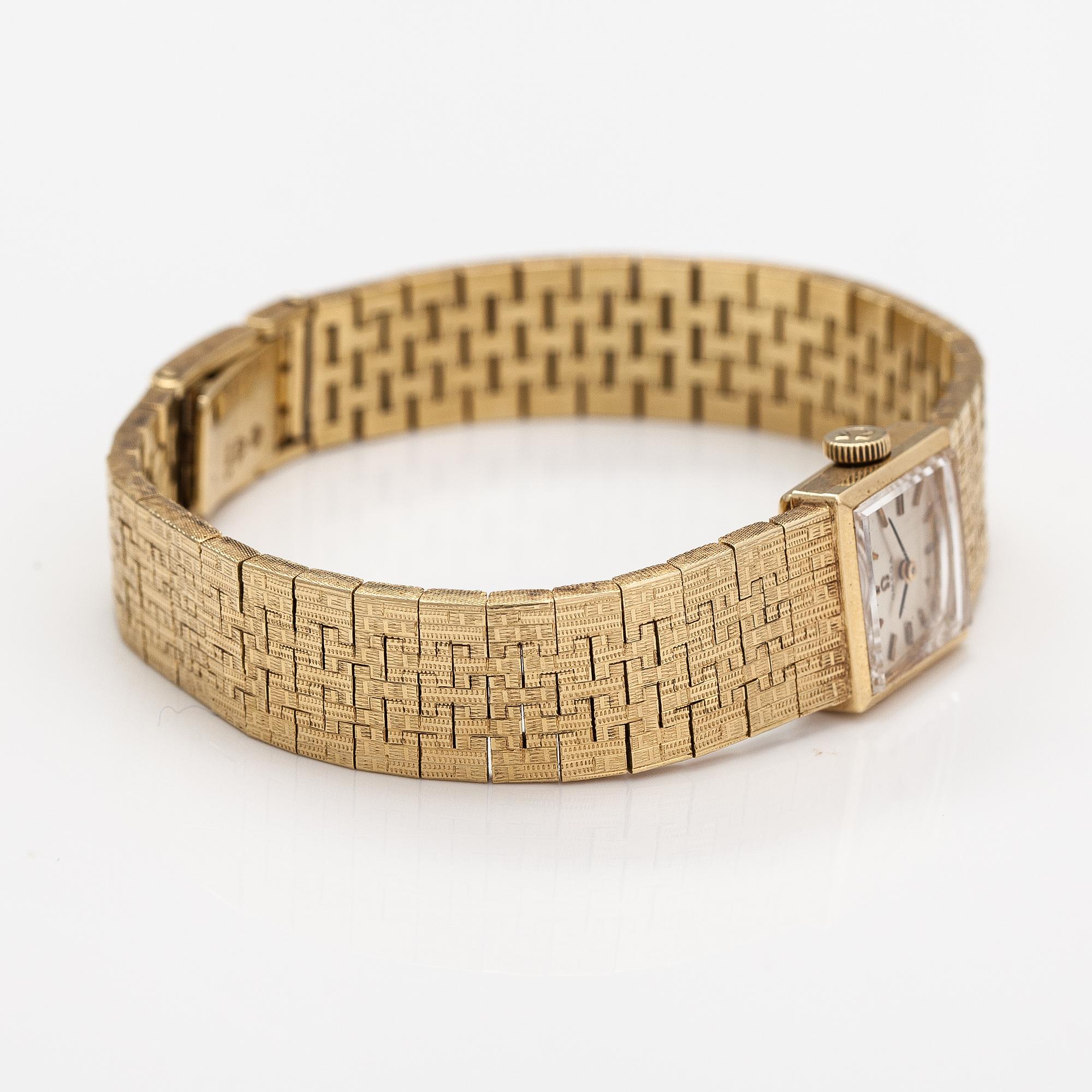 Omega, wristwatch, 14 x 14 mm.