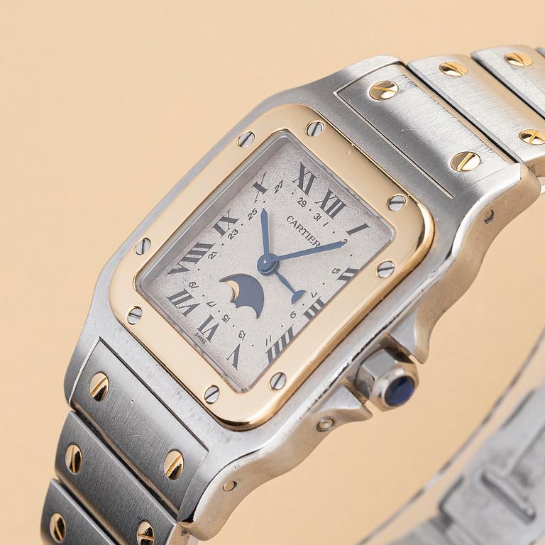 Cartier, Santos Galbée, "Moonphase", ca 1989.