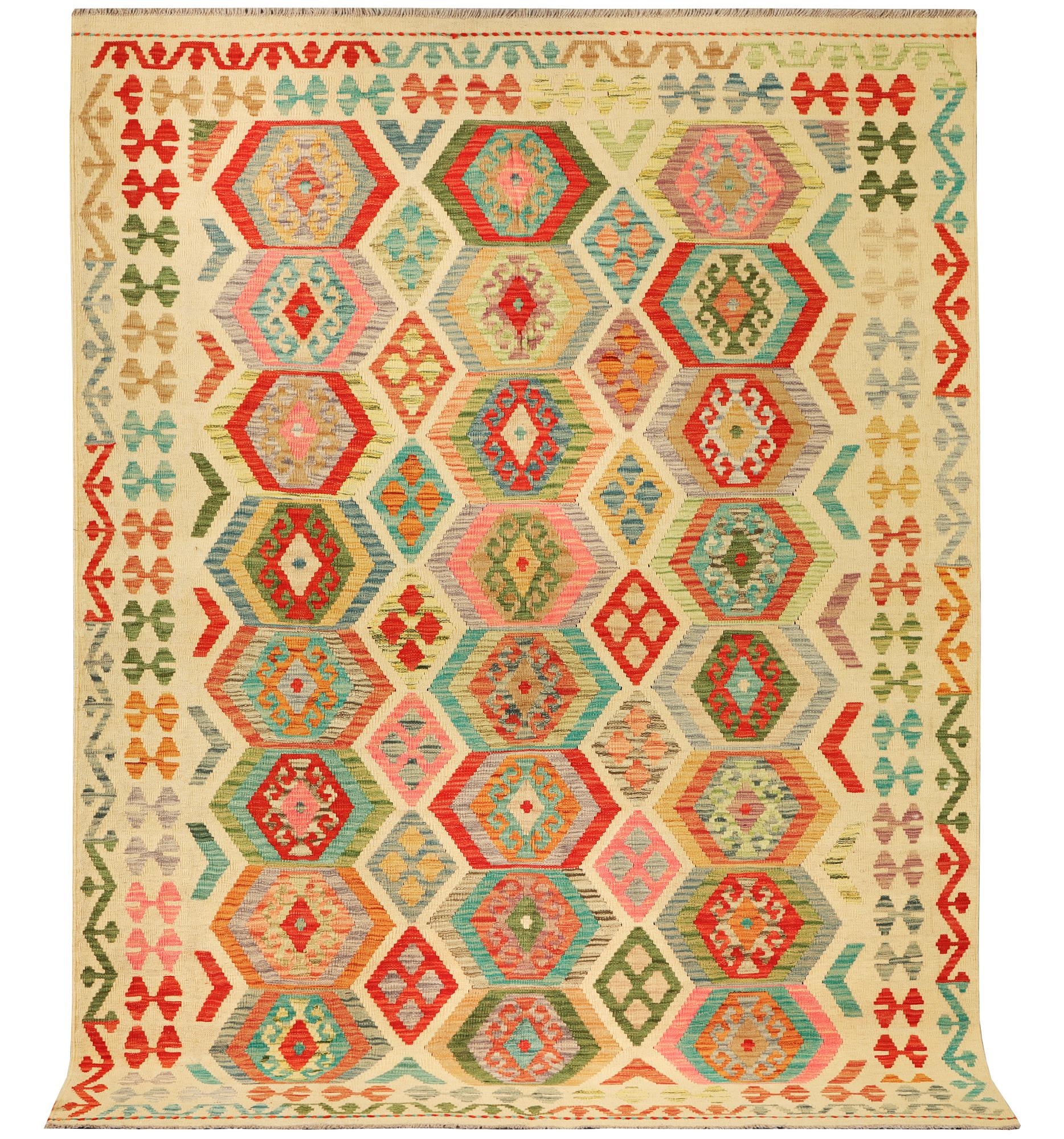 A Kilim ug, Afghanistan, a. 244 x 177 cm.