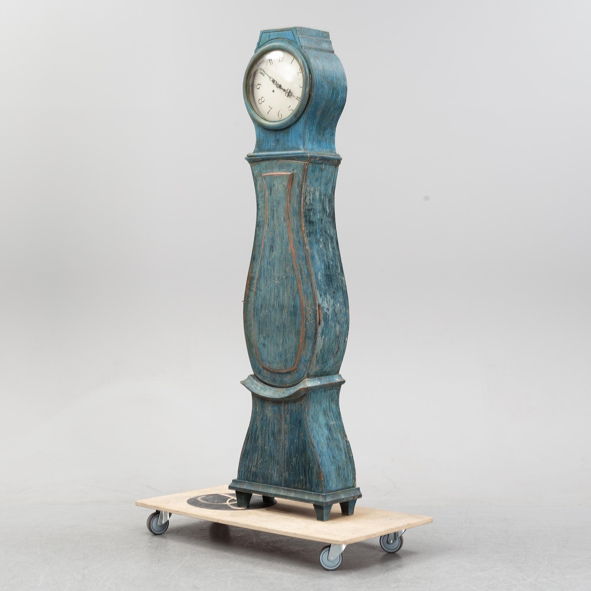A Swedish longcase clock, first half of the 19th century.