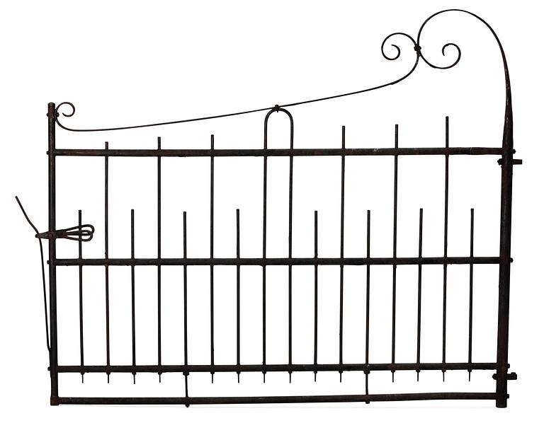 A pair of swedish iron gates.