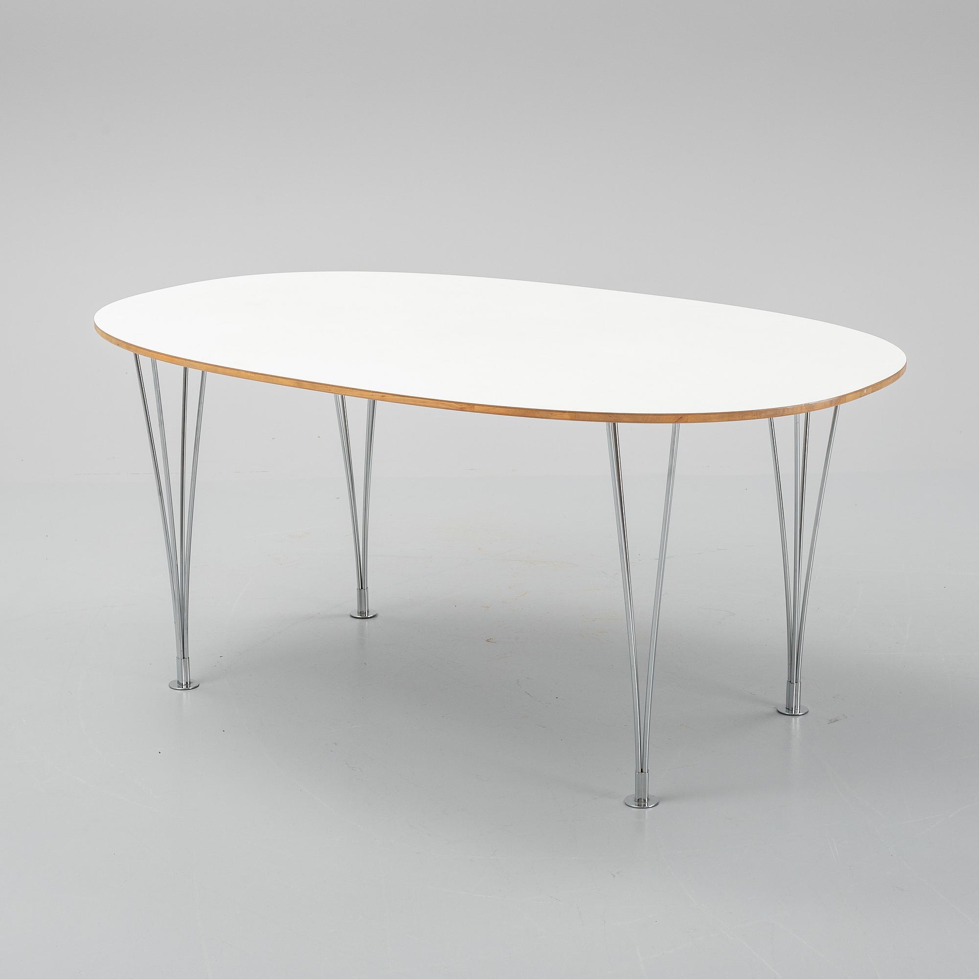 Bruno Mathsson & Piet Hein, a 'Superellips' dining table, Bruno Mathsson International, 2005.